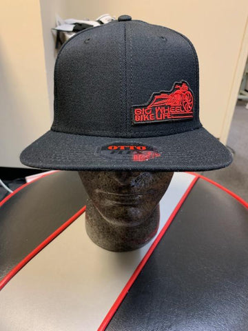 Big Wheel Bike Life Logo Cap- Black/Crimson
